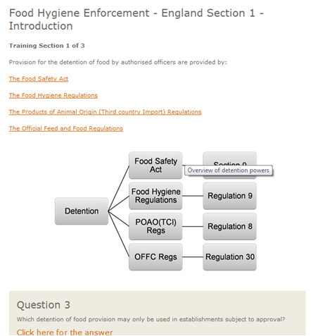 Screenshot from the Seizure and detention module